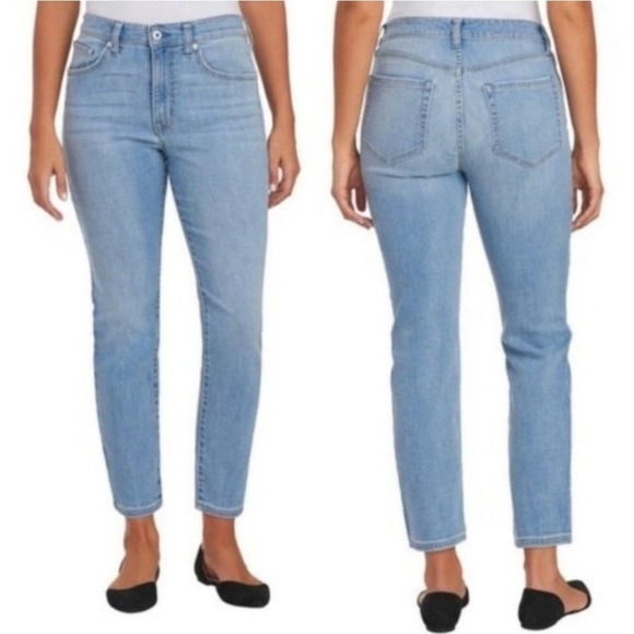 NEW Ella Moss High Rise Jeans Slim Straight Ankle 10/30 Light Wash Denim NWT - Picture 9 of 9